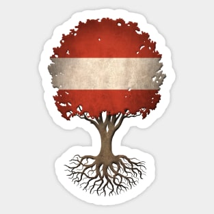 Tree of Life with Austrian Flag Sticker